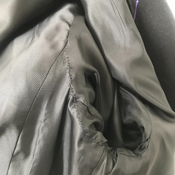 Aritzia Talula Babaton Black Wool Cashmere Blend Coat (L) (Repaired) - Picture 13 of 14